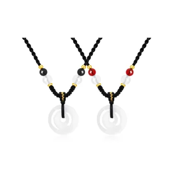 Lao Feng Xiang Chalcedony Necklaces Unisex