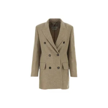 MaxMara Dove Double Breasted Long Sleeved Jacket