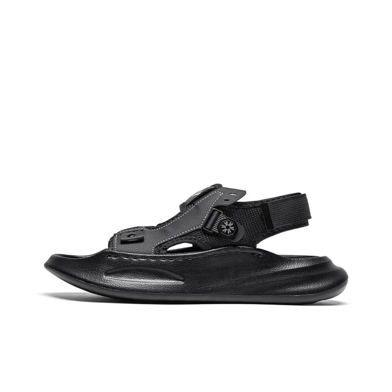 Mulinsen Lightweight Outdoor, Handcrafted Sewing, Lightweight Balance, Commuting Coverage Beach Sandals Men's-0