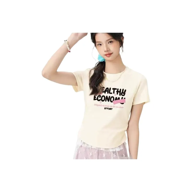 Cotton Gene Set in Sleeve T Shirt Women's-4
