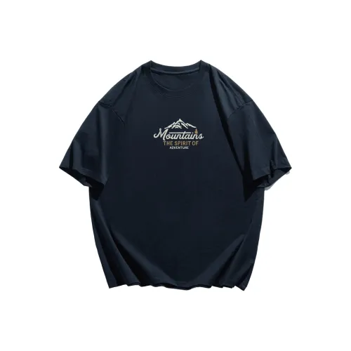 BUYDAUL T Shirts Men Burgundy
