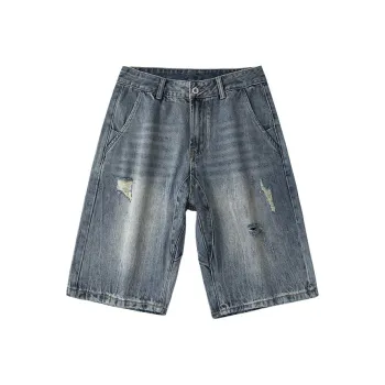 EVBD Denim Shorts Unisex Blue