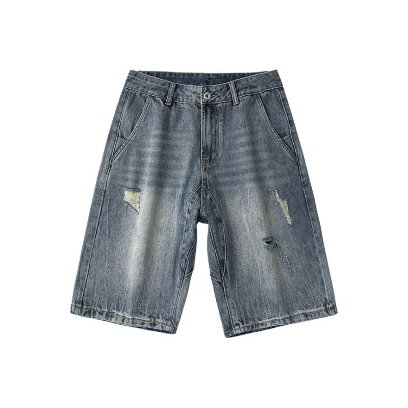 EVBD Denim Shorts Unisex Blue-0