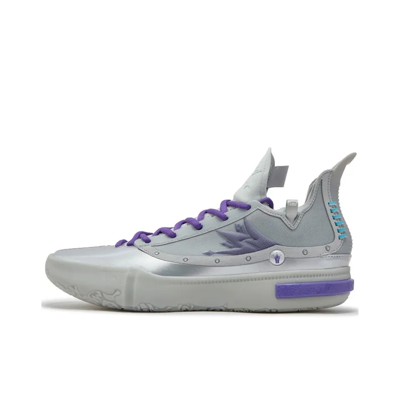 361° Joker 1 GT Basketball Shoes Men Mid Top Silver White/Wild Rose-1