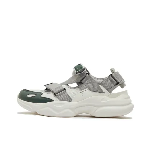 361° Anti Slip Wear Resistant River Trekking Shoes Men's White Gray Green