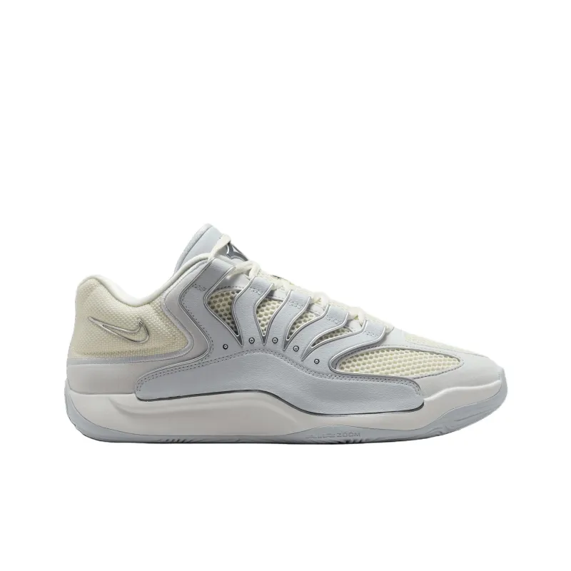 Nike KD 18 Anti Slip Wear Resistant Low Top Basketball Shoes Men's Gray White-1