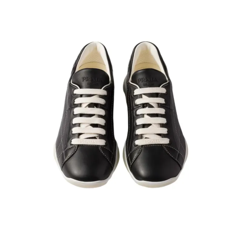 PRADA Low Top Casual Shoes Men's Black-4