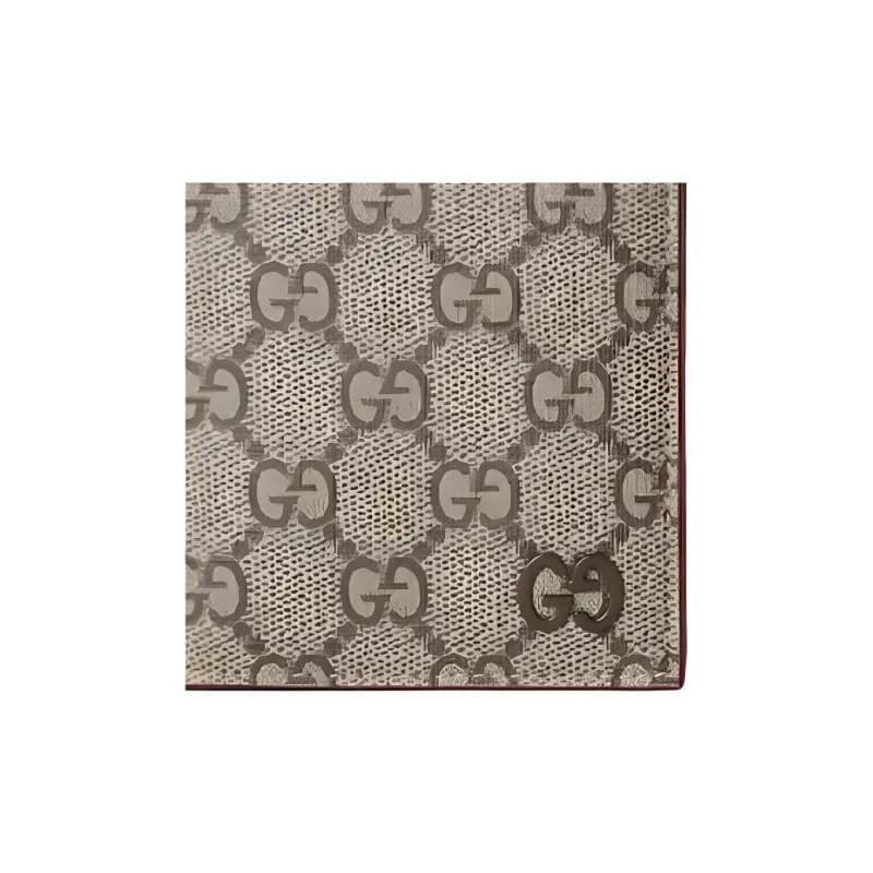 GUCCI Supreme Canvas Passport Holder Men's Beige & Ebony-4