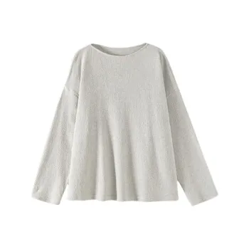 Hacikis Sweatshirt Women's Grass Beige Gray