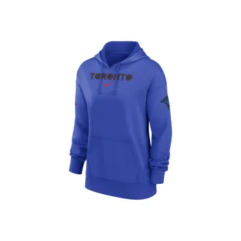Nike Toronto Blue Jays Authentic Collection City Connect Practice Women's Nike Dri FIT Mlb Pullover Hoodie