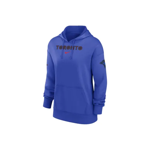Nike Toronto Blue Jays Authentic Collection City Connect Practice Women's Nike Dri FIT Mlb Pullover Hoodie