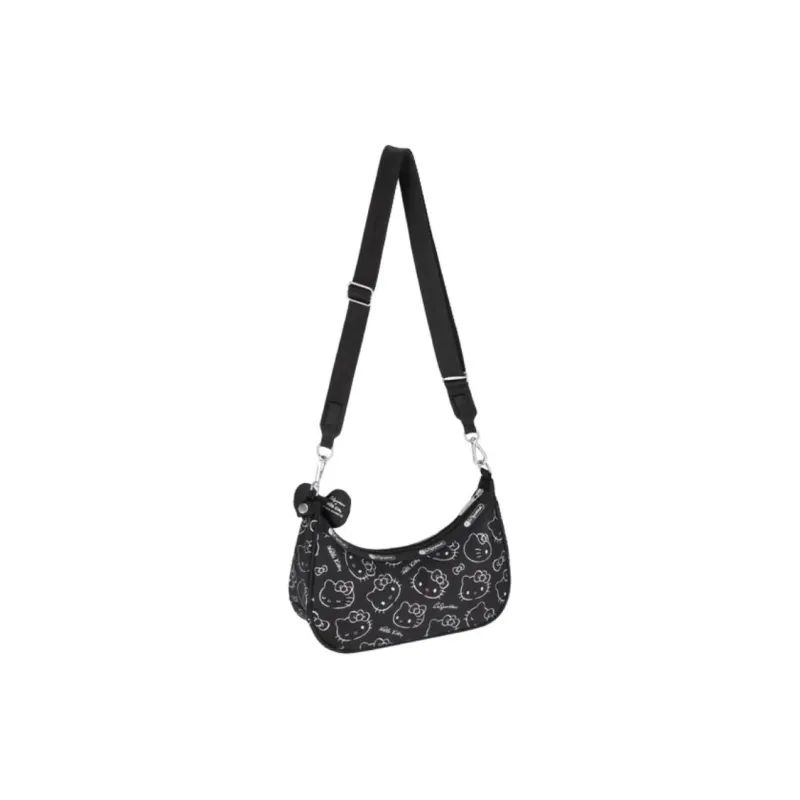 Sanrio HELLO KITTY CO BRANDED Cute Patterned Print Handbag Regular Women's Black-3