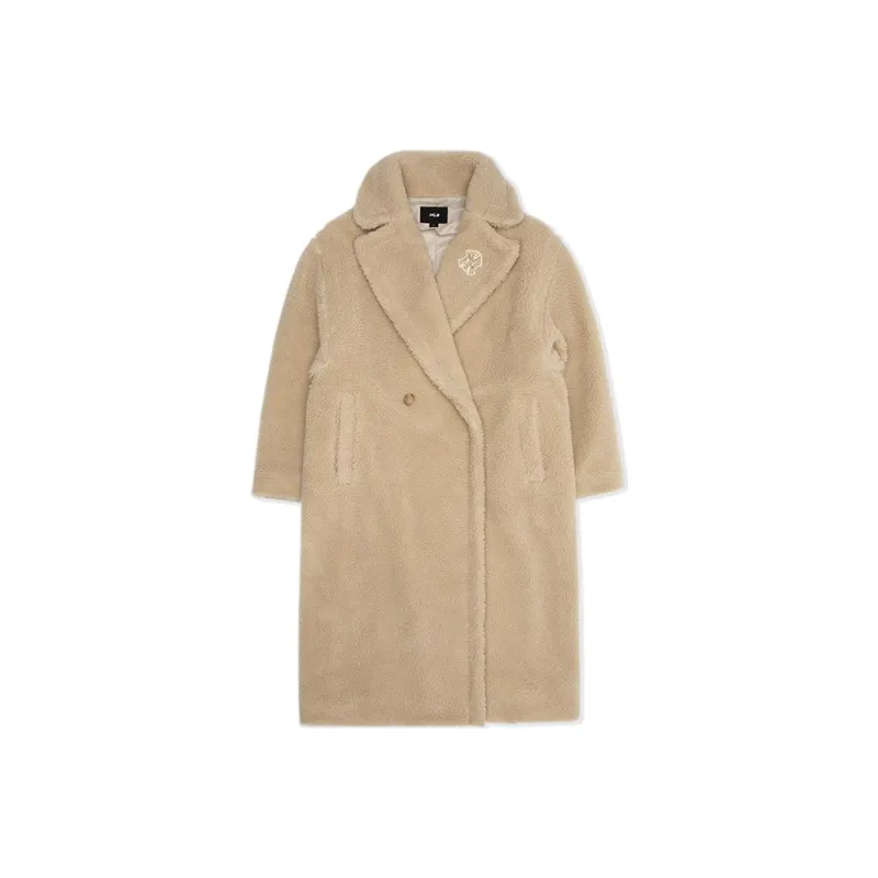 MLB New York Yankees Coats Women's Beige Yellow-0