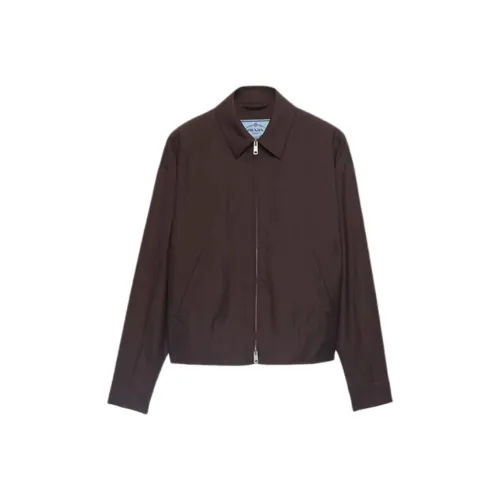 PRADA SS25 Jackets & Coats Women's Cocoa Brown