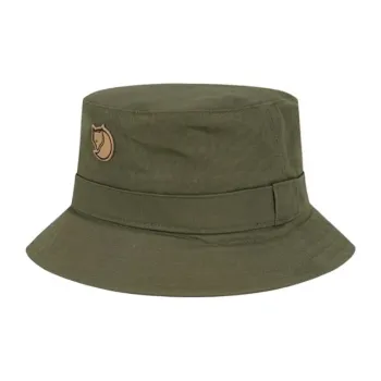 Fjallraven Polyester, Cotton Bucket Hats Unisex Green