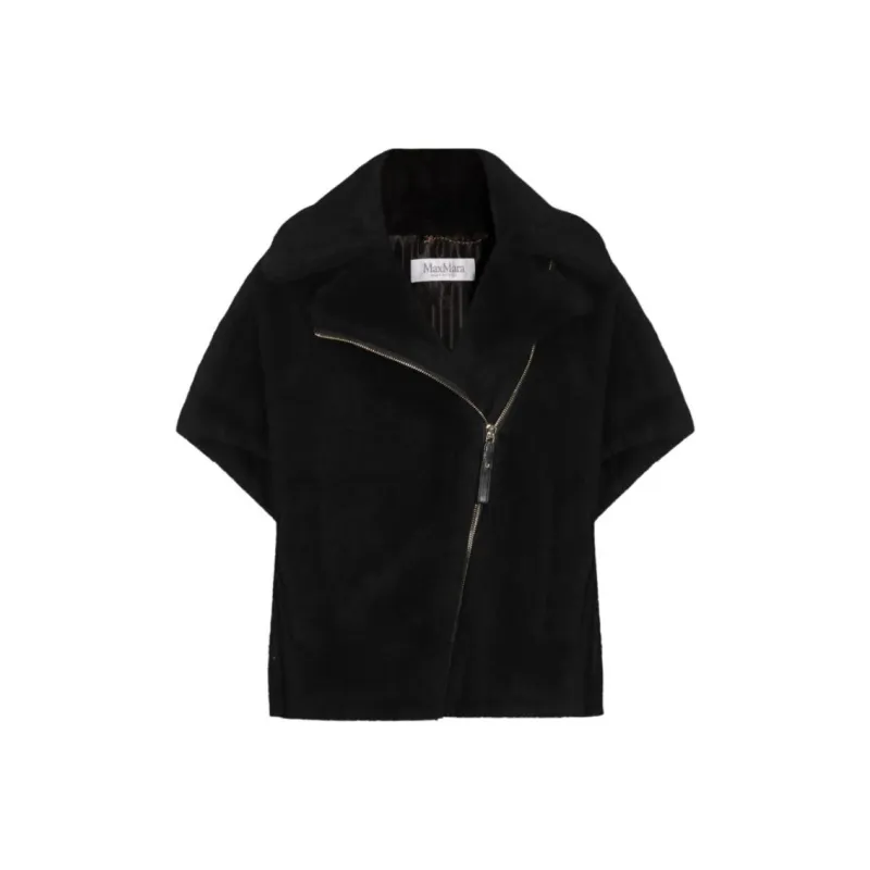MaxMara Zip-Up Short-Sleeved Coat-0