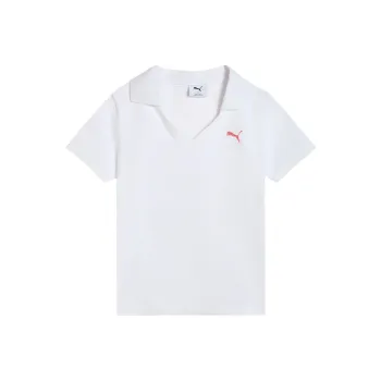 PUMA Graphic SS25 Polo Shirt Women's White 02
