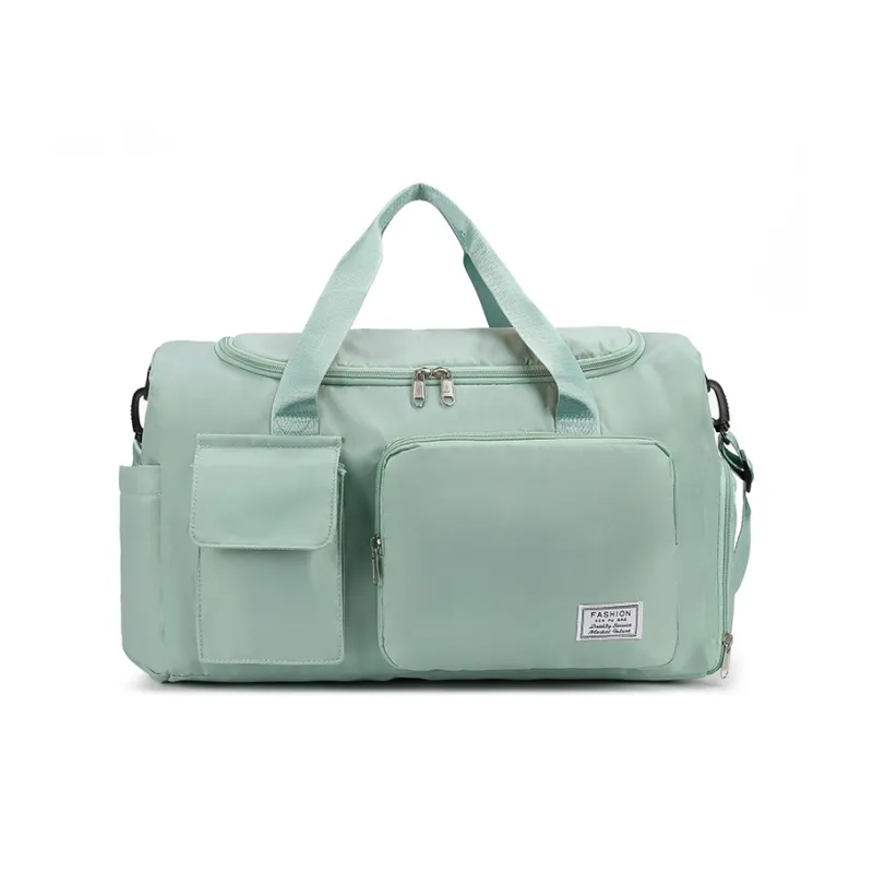 Yalu Nylon One Shoulder Travel Bag Unisex Black/Gray/Purple/Cyan/Sky Blue-14