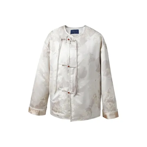 3COLOUR Down Jacket Women's Ecru Floral