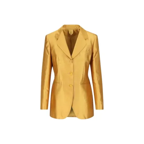 MaxMara Metallic Button Up Jacket
