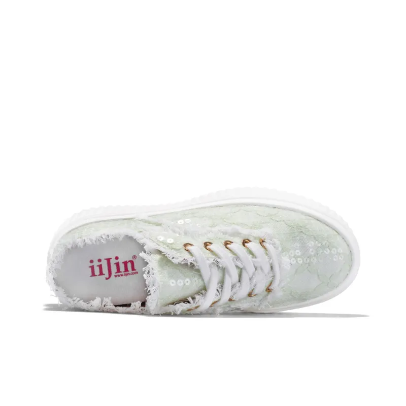 IiJin Sequins Closed Toe Slippers Women's-13