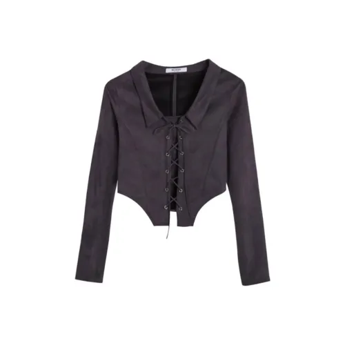 MUSTOFF Jackets & Coats Women's Gray