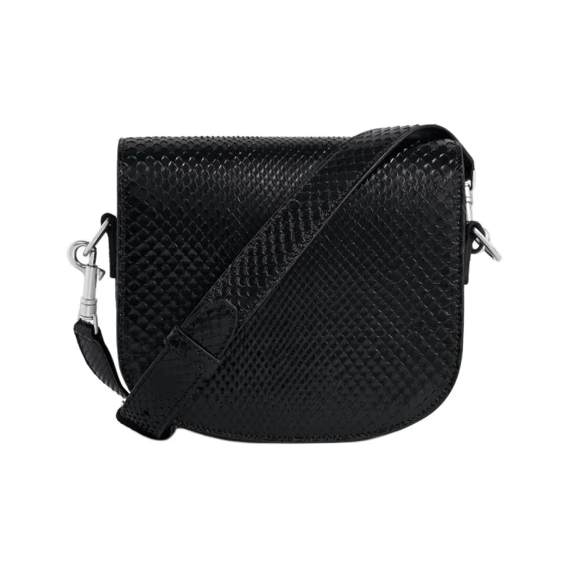 CELINE Leather Shoulder Bag Small Size Men's Black-2