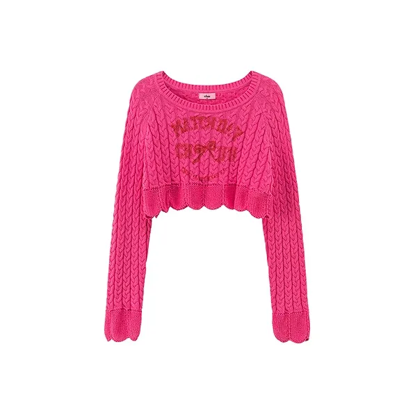 CHUU Knitwear Women's Dark Rose Red-0