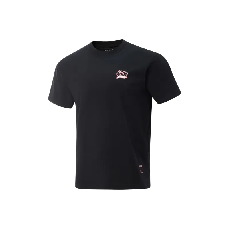 LiNing x LEAGUE OF LEGENDS Sports Life Collection T Shirt Men's Black-0