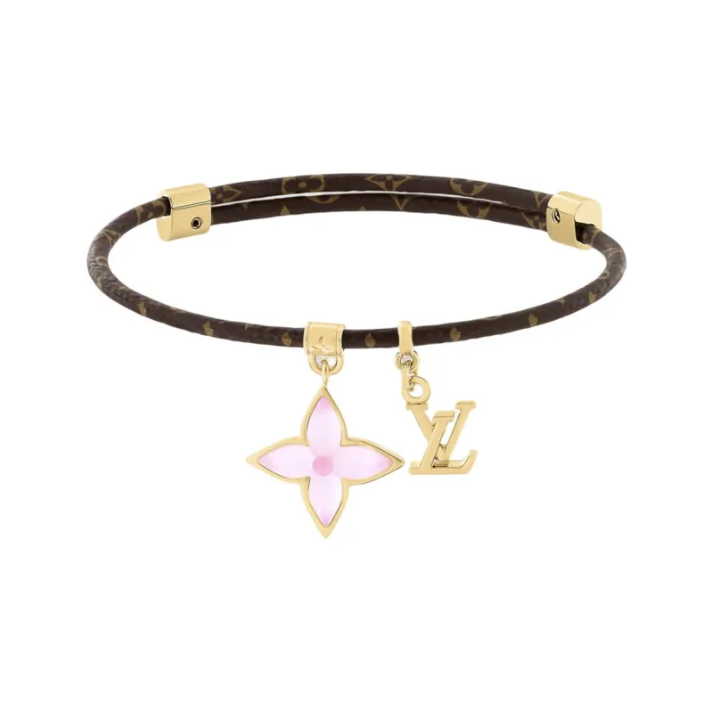 LOUIS VUITTON Resin, Metal Parts Bangles Women's Brown-0