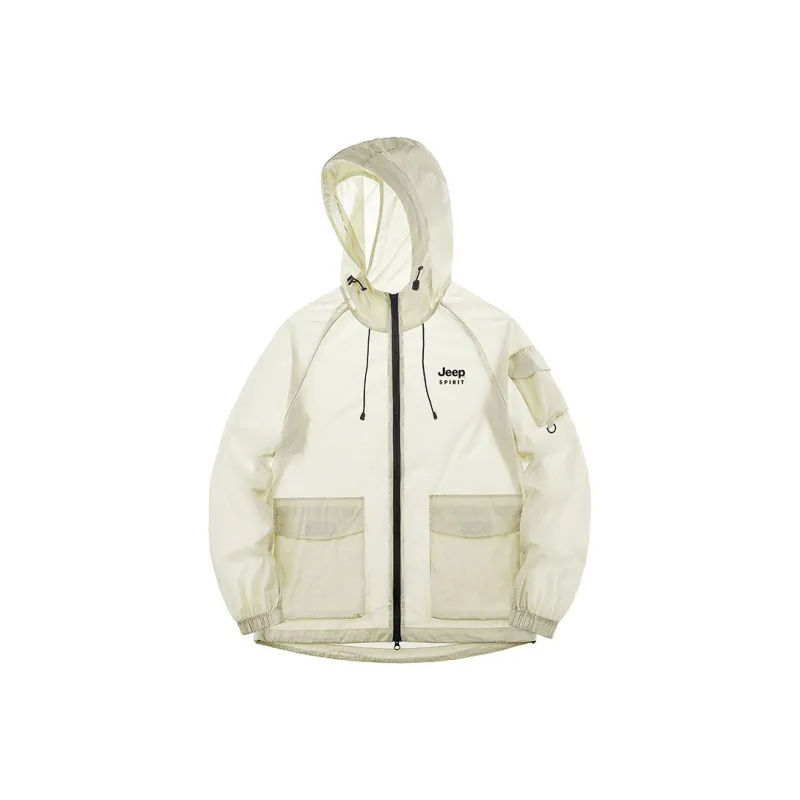 JEEP SPIRIT Windproof Breathable UV Protection Waterproof Sun Protection Sun Protection Clothing Unisex-0