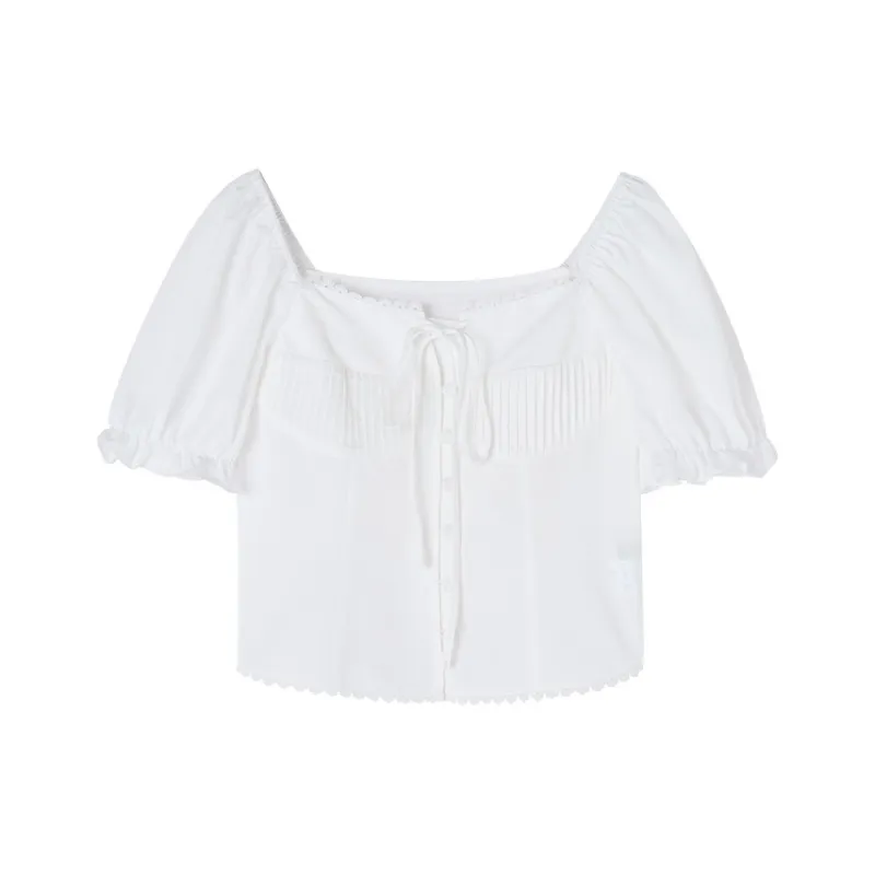 XIANGYING Shirts Women's White-0