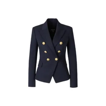BALMAIN 6 Lion Button Wool Jacket 'Navy'
