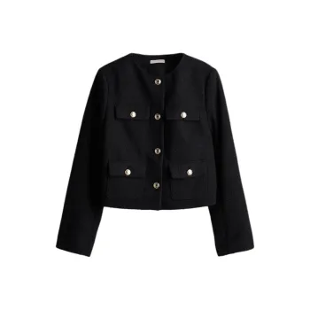 H&M Jackets & Coats Women's Black