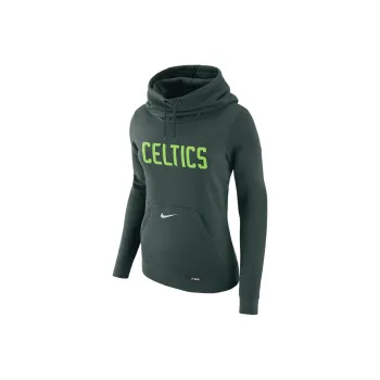 Nike Boston Celtics Club City Edition Women's Nike Nba Fleece Funnel Neck Hoodie