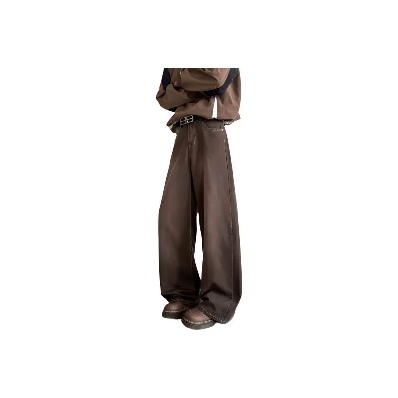 BENGEN Jeans Unisex Brown-0