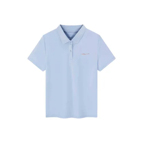 Erke Polo Shirt Women's Cream Foam Purple