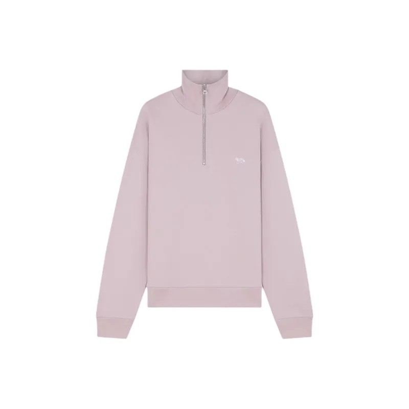 Maison Kitsune Baby Fox Patch Half-Zip Sweatshirt-0