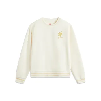 LiNing Rijin Doujin Collection Sweatshirt Women's Ecru/Left Chest Floral
