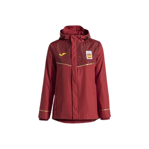 Joma Rainjacket Leisure Spanish Olympic Committee Woman Jackets Coats Women's Red