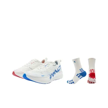 QIAODAN Strong Wind SE Strong Wind Blowing Low Top Running Shoes Men's White Blue Red