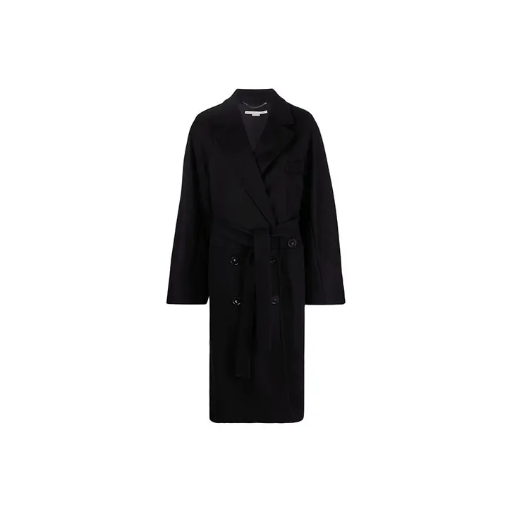Stella McCartney Double Breasted Belted Mid Length Coat-0