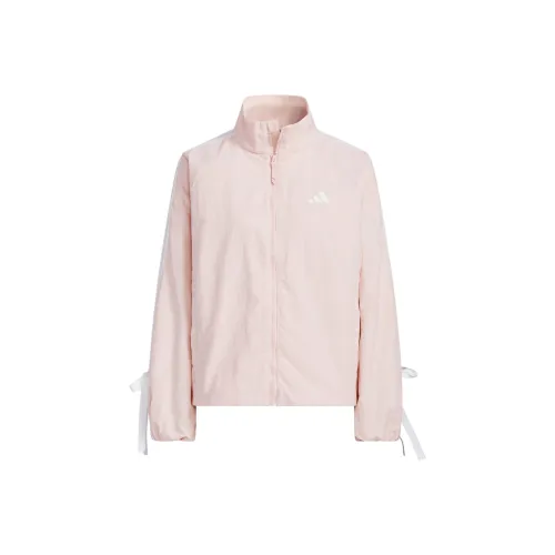 Adidas Windbreaker WOVEN LOOSE FIT Jackets Coats Women's Light Pink