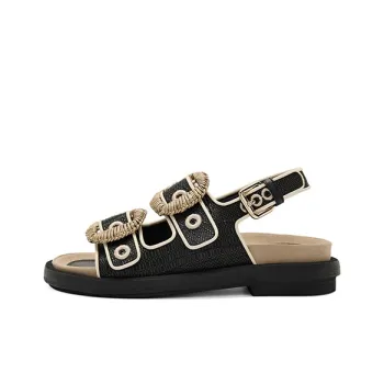 SUGARSU One Strap Sandals Women's Black