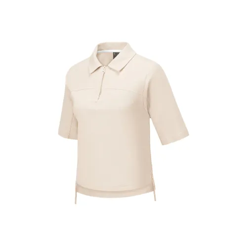 Skechers Mountain And Wild Outdoor Series Polo Shirt Women's Egg White