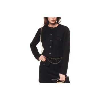 CHANEL 24 Fall Winter Jackets & Coats Women's Black