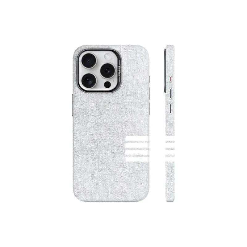 Sopi Linen Material Side Bar Phone Cases Compatibility With IPhone 16/15 Pro Max/Apple 13/14/Pro/Max Collection-2