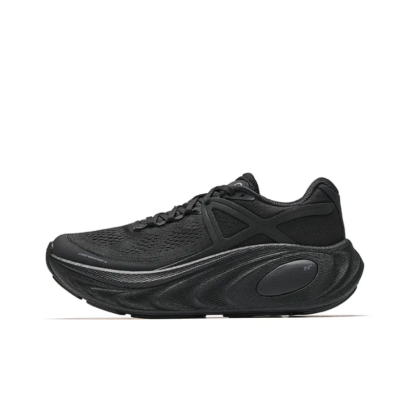 Anta Riding The Wind 2 Anti Slip Wear Resistant Low Top Casual Running Shoes Women's Basic Black-0