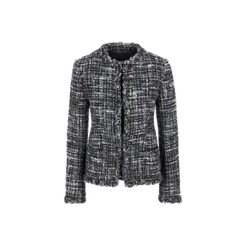 Valentino Crewneck Tweed Jacket