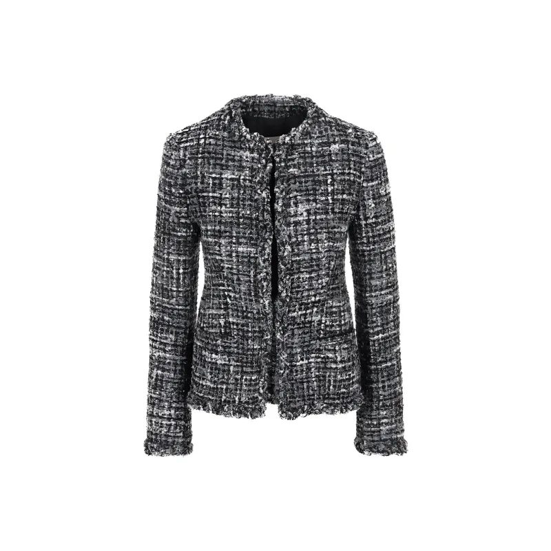 Valentino Crewneck Tweed Jacket-0
